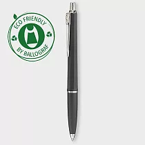 【BALLOGRAF|原子筆】瑞典筆_官方授權代理_EPOCA紀元環保系列_全塑膠筆身_白鉻件_ 消光拉絲黑 消光拉絲黑