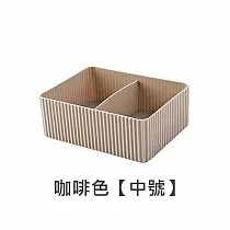 JIAGO 日系桌面收納盒─中號 咖啡色