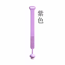 【E.dot】小蘑菇矽膠馬桶提蓋器─可調節加長款 紫色