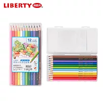 利百代 蔬菜六角桿水性漆色鉛筆 PP盒12色