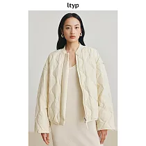 ltyp旅途原品 嵿級95白鵝絨休閒百搭短款棒球羽絨服寬鬆外套女冬 M L XL L 奶油白