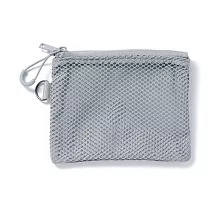 【MUJI 無印良品】聚酯纖維雙拉鍊袋S/灰