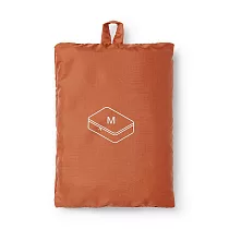 【MUJI 無印良品】聚酯纖維可折收納袋M.橘