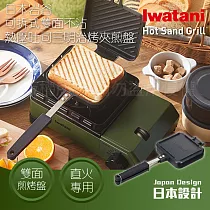 【Iwatani岩谷】可拆式雙面不沾吐司煎烤夾─直火專用(CB─P─HSG)