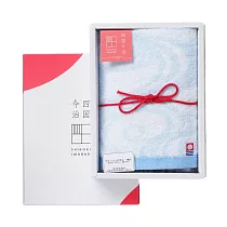 【日本HAYASHI】今治四國 柔軟純棉手巾禮盒 ‧ 波紋(藍)