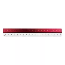KOKUYO Urban Monochrome兩用鋁製尺18cm─ 紅