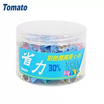 Tomato C─25 省力彩色長尾夾48支入/筒 25mm