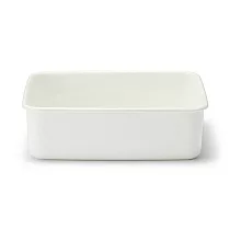 【MUJI 無印良品】琺瑯保存容器/深型.大約寬19*深23.5*高7 cm