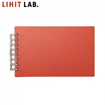LIHIT LAB N─2670 網點活頁筆記本(MUTUAL) 桔紅色