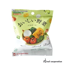 日本NOL─入浴球(泡澡球)─1入(洗澡玩具/交換禮物/附小公仔) 美味蔬菜(綠色蔬菜香味)