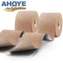 【AHOYE】3.8cm*5m專用運動貼布 2入 (運動防護 肌肉貼 肌能貼) 膚色