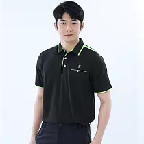 【遊遍天下】男款抗UV防曬吸濕排汗速乾機能POLO衫(GS1045) XL 黑色