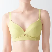 【MUJI 無印良品】女尼龍可調整胸型胸罩M+ 淺黃