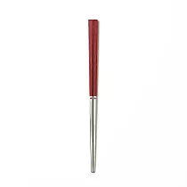 【MUJI 無印良品】不鏽鋼方筷(可機洗)/21cm/紅