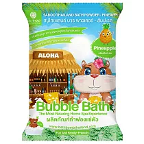 泰國SABOO 泡泡沐浴粉100G (台灣代理公司貨)─ 鳳梨松鼠
