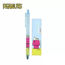 【日本正版授權】史努比 metacil light knock 自動鉛筆 按壓式自動鉛筆 Snoopy/PEANUTS ─ A款