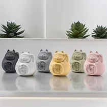 【泥研製所】胖胖招福貓(大)8cm 招財黃