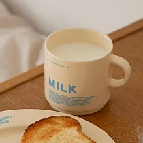 【韓國momur】weekend milk 陶瓷馬克杯200ml ‧ 奶油色