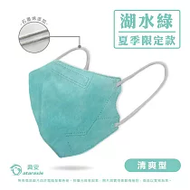 興安─成人3D立體醫用口罩─夏季款清爽型─30入/盒 ─湖水綠
