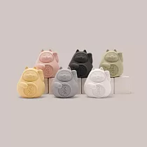 【泥研製所】胖胖招福貓(小)4.5cm 健康綠