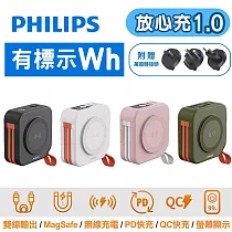 PHILIPS 飛利浦 放心充 FunCube 十合一自帶線行動電源 DLP4347C 漾心粉
