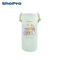 【日本正版授權】寶可夢 皮革 保冷水壺袋 保溫袋/飲料提袋 Pokepeace/皮卡丘/神奇寶貝 ─ 淺綠色款