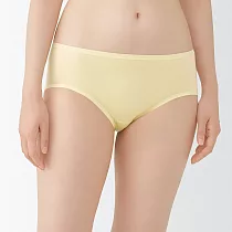 【MUJI 無印良品】女柔滑中腰內褲 XL 淡黃