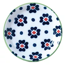 【日本Awasaka】美濃燒|波蘭陶 陶瓷小皿12cm ‧ 花磚