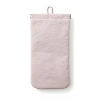 【MUJI 無印良品】皺褶尼龍可單手打開收納袋 /M.粉紅