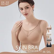 【KISSDIAMOND】小性感抹胸網紗大尺碼無鋼圈內衣(KDW─2219) M 咖色