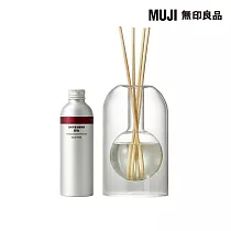 【MUJI 無印良品】空間芬香油/ 圓形玻璃組.野玫.200mL