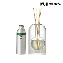 【MUJI 無印良品】空間芬香油/ 圓形玻璃組.清新綠意.200mL