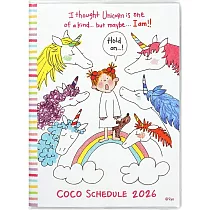 【日本Greeting Life】2026 COCO CHAN 月記事手帳A6 ‧ 獨角獸