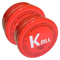 KALL K.O.N 傳統手動機械式打字機色帶(黑色&紅色/1組2入)