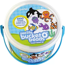 《Perler 拼拼豆豆》海洋生物 5，500 顆拼豆組合桶