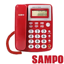 SAMPO聲寶 來電顯示型電話 HT─W1401L 紅色