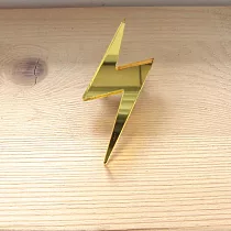 變身 Flash 閃電 手工胸針 壓克力飾品系列金色 gold
