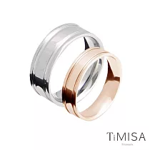 【TiMISA】純鈦對戒 戀愛軌跡 原色+玫瑰金
