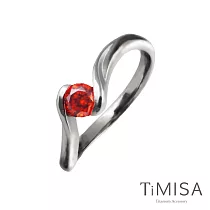 【TiMAS】純鈦戒指 美好時光(四色) 紅鑽