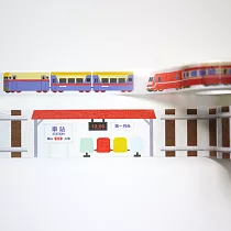 鐵道系列組合包 ： 鐵路+火車紙膠帶