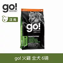 Go! 低致敏火雞 6磅 狗狗低致敏系列 單一肉無穀天然糧 | 狗糧 狗飼料 體重控制