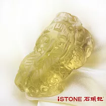 石頭記 黃水晶貔貅項鍊─極富納財32.4G黃水晶