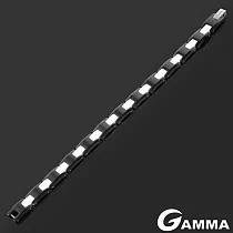 【GAMMA】時尚中性陶瓷鍺磁石手鍊(WH─03)