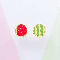 Little OH! 西瓜 手作針式耳環