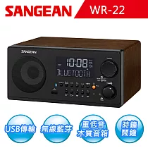 【SANGEAN】藍芽接收/USB/SD/收音機(WR─22)無咖啡色