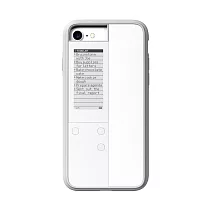 【OAXIS】Ink case IVY 雙螢幕手機殼 for iPhone7 ─ 單色系列白色