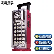 【太星電工】夜巡俠彩色輕巧LED充電式照明燈(紅)