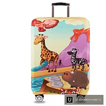 【US.STYLE】非洲草原30吋旅行箱防塵防摔保護套
