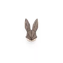 BEWOODEN ─ 捷克 手作木製 Hare Brooch 兔胸針