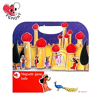 比利時 EGMONT TOYS 艾格蒙繪本風磁鐵書 ─ India 印度宮殿